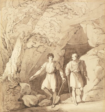 Alcibiades and Timon by Richard Westall